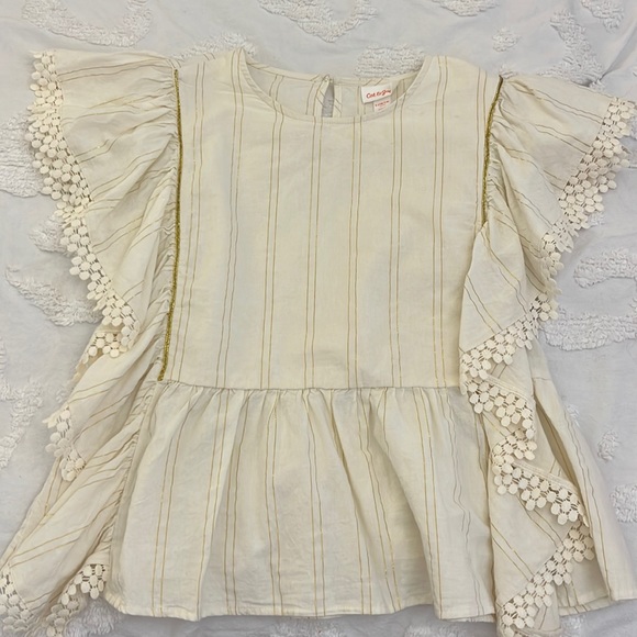 I am listing this children’s Cat & Jack blouse. Gently used - Picture 1 of 3